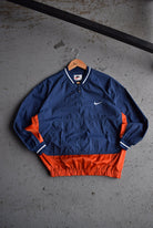 Vintage 90s Nike Classic Logo Embroidered Quarter Zip Spray Jacket (S) - Retrospective Store