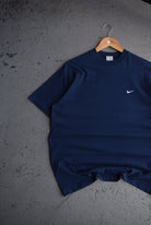 Vintage 90s Nike Classic Logo Embroidered Tee (L) - Retrospective Store