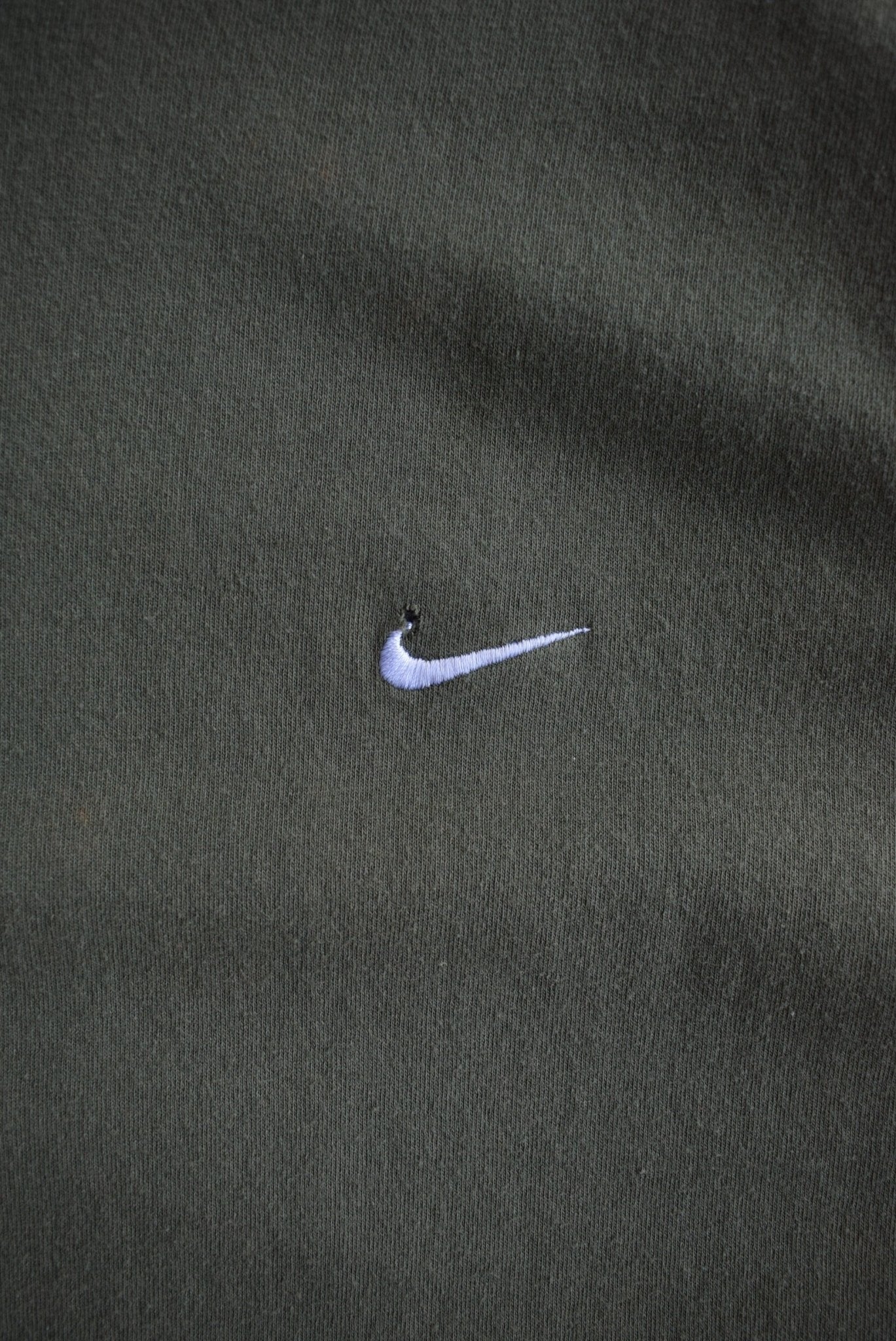 Vintage 90s Nike Classic Logo Embroidered Tee (L) - Retrospective Store