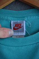 Vintage 90s Nike Classic Logo Embroidered Tee (M) - Retrospective Store