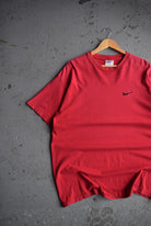 Vintage 90s Nike Classic Logo Embroidered Tee (XL) - Retrospective Store