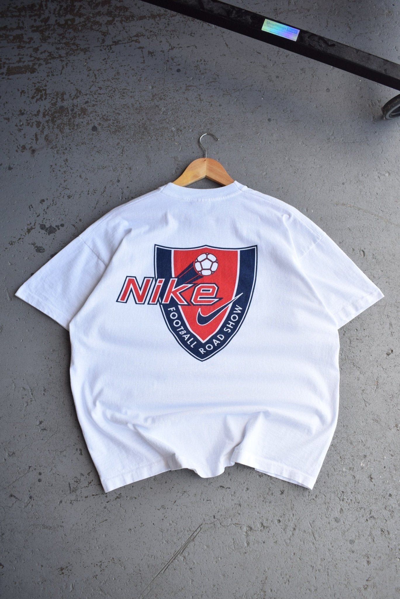 Vintage 90s Nike Football Road Show Tee (L) - Retrospective Store