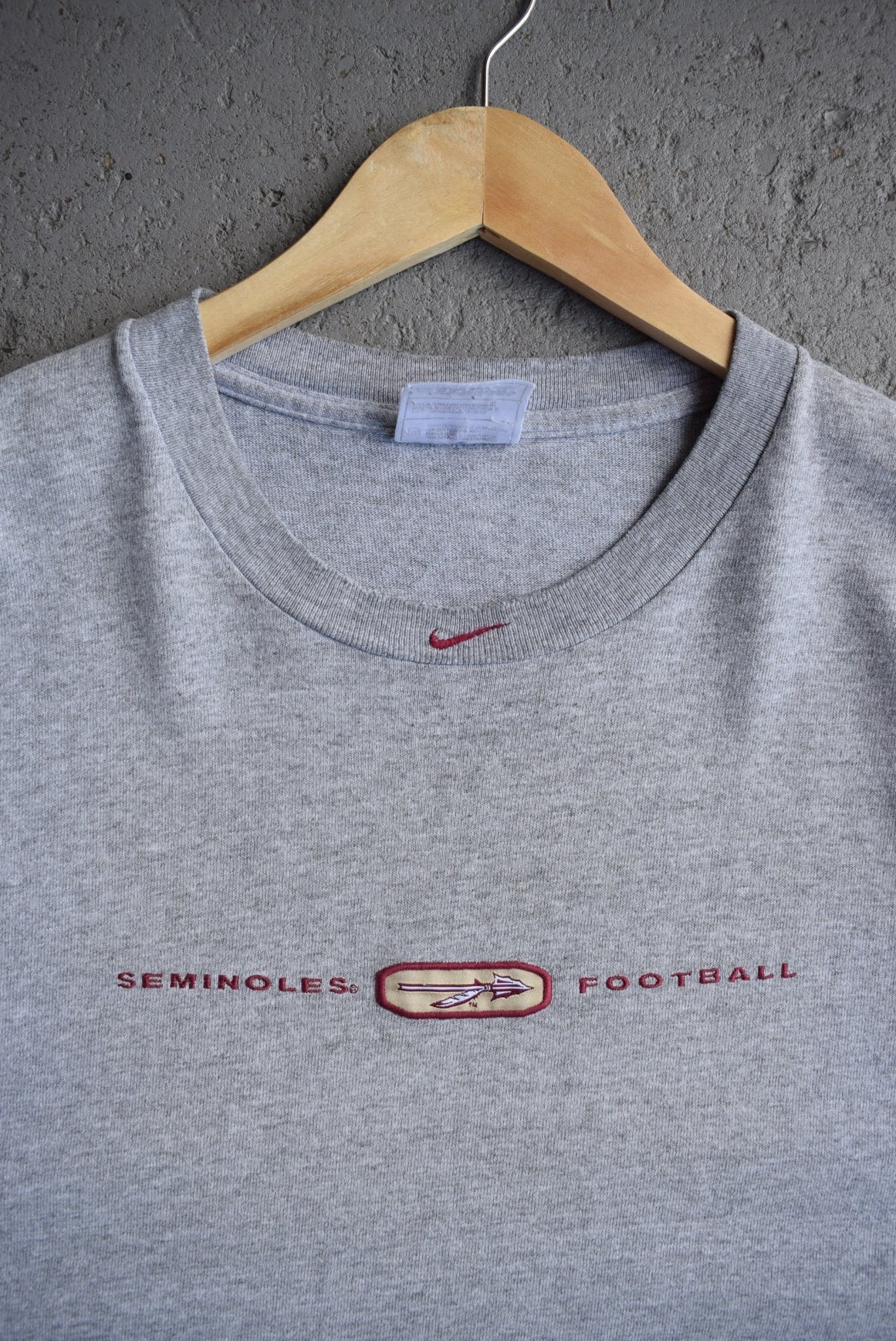 Vintage 90s Nike x Florida State University Football Embroidered Tee (XL) - Retrospective Store