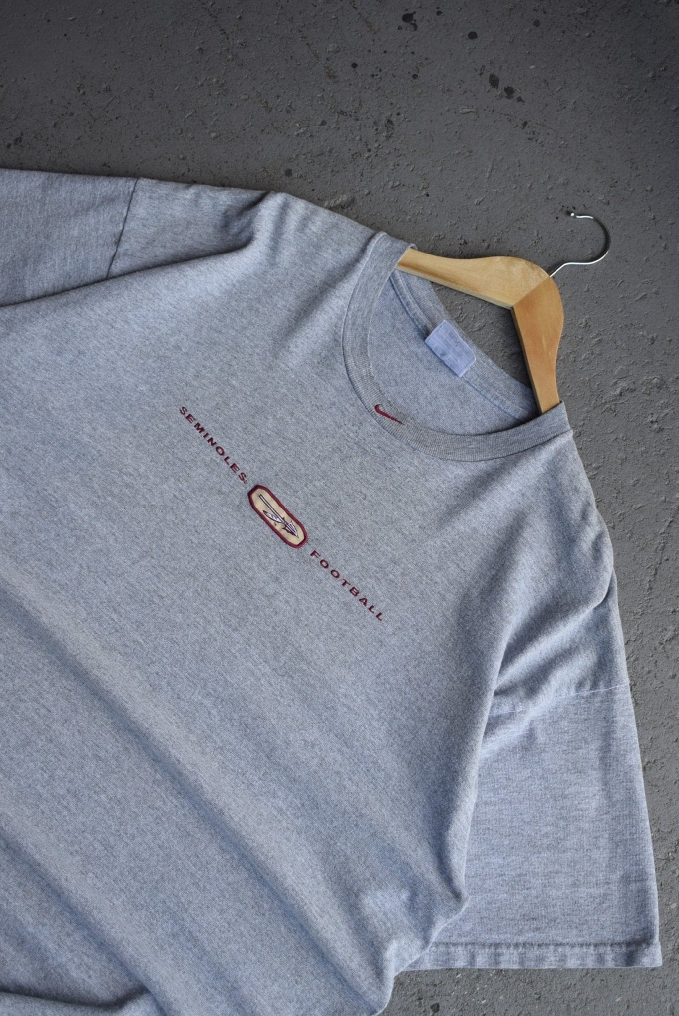 Vintage 90s Nike x Florida State University Football Embroidered Tee (XL) - Retrospective Store