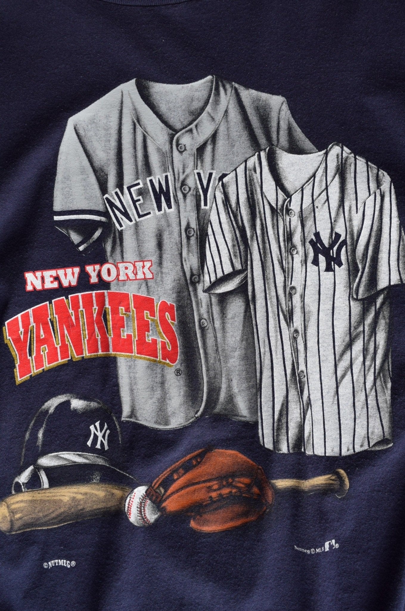 Vintage 90s Nutmeg x MLB New York Yankees Tee (XL) - Retrospective Store