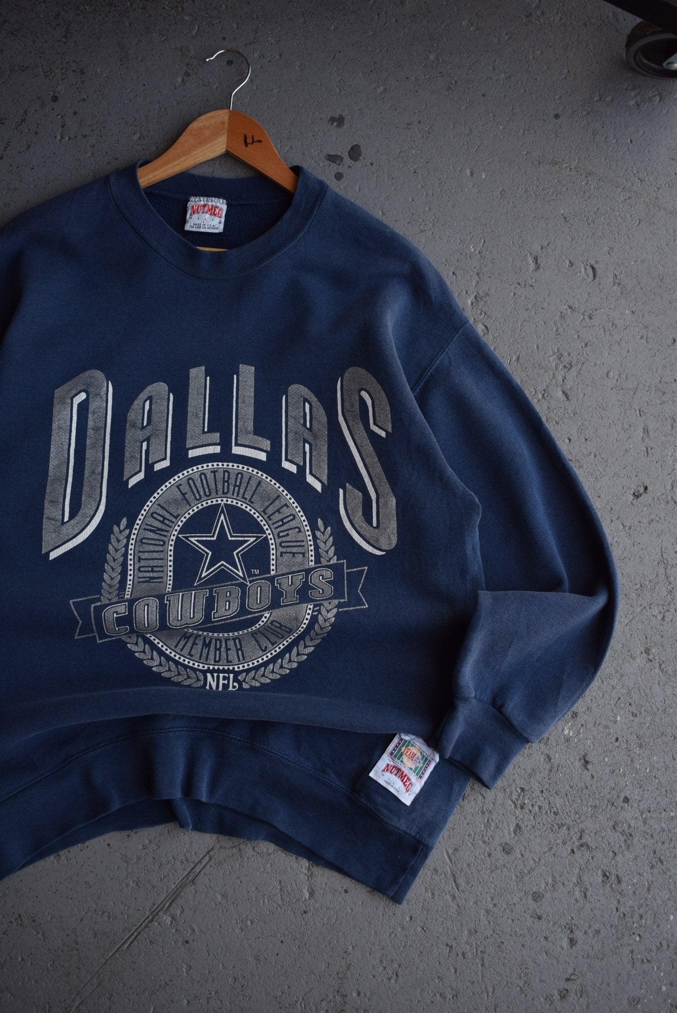 Vintage 90s Nutmeg x NFL Dallas Cowboys Crewneck (L) - Retrospective Store