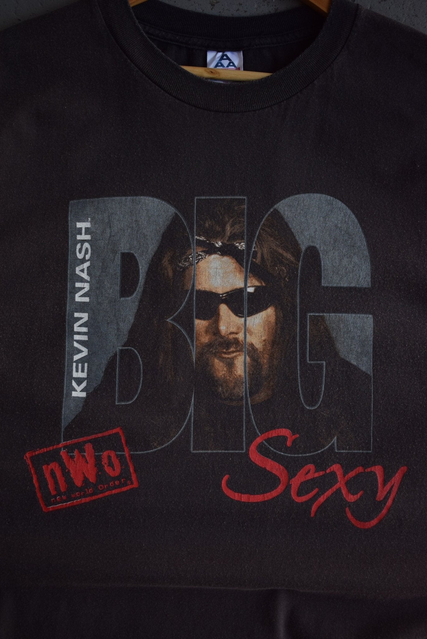 Vintage 90s NWO Wrestling Kevin Nash 'Big Sexy' Tee (XXL) - Retrospective Store