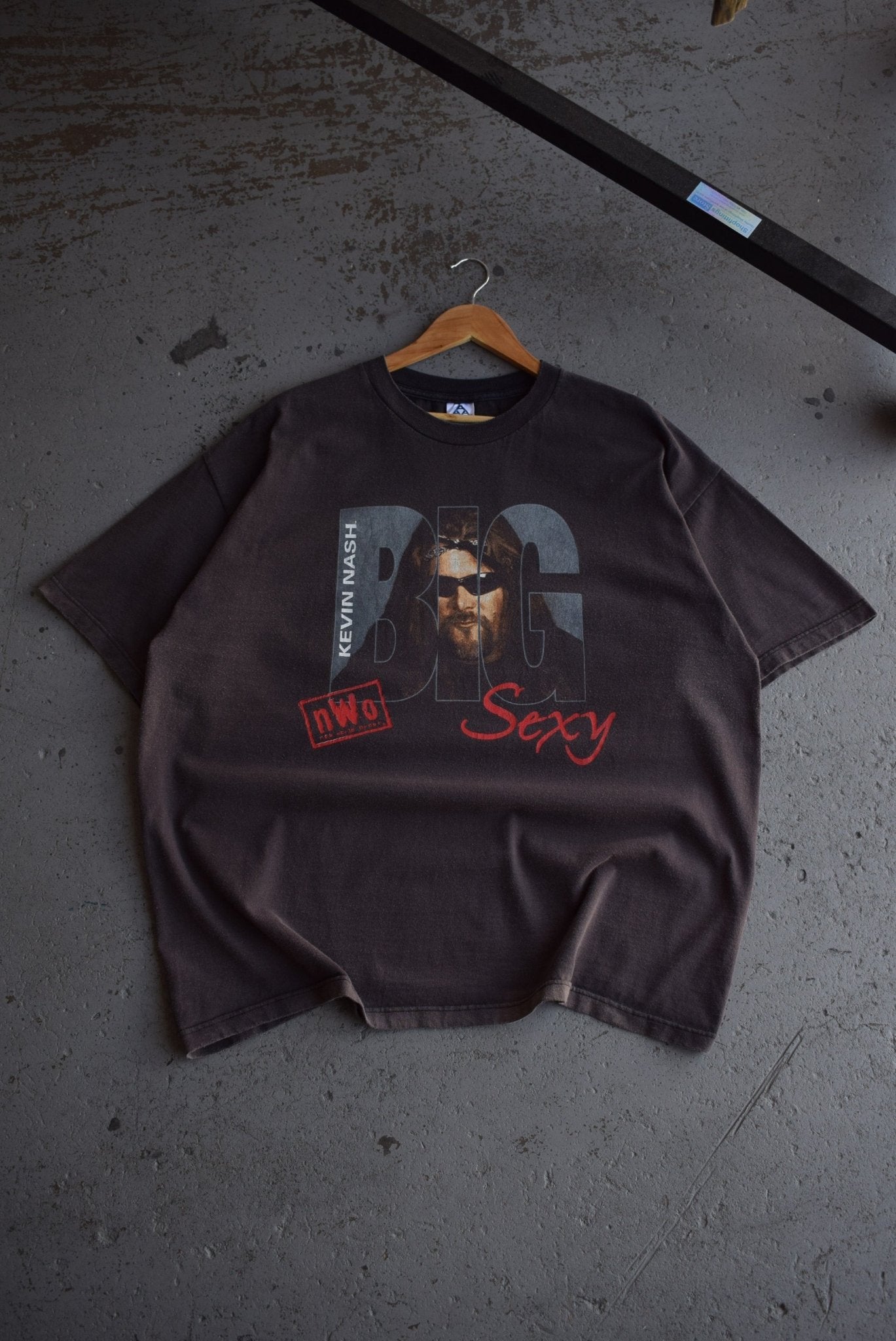 Vintage 90s NWO Wrestling Kevin Nash 'Big Sexy' Tee (XXL) - Retrospective Store