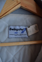 Vintage 90s Pleasant Park Yacht Club Embroidered Satin Jacket (M) - Retrospective Store