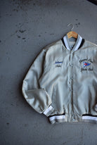 Vintage 90s Pleasant Park Yacht Club Embroidered Satin Jacket (M) - Retrospective Store