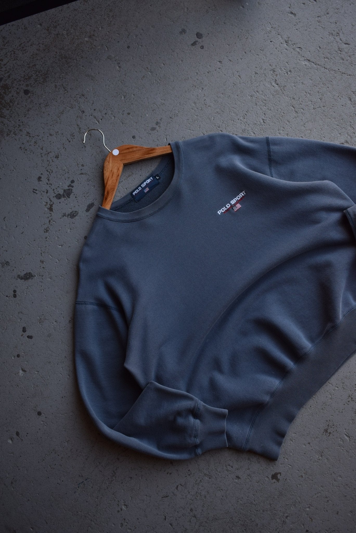 Vintage 90s Polo Sport Ralph Lauren Embroidered Crewneck (M) - Retrospective Store