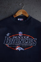 Vintage 90s Pro - Line x NFL Denver Broncos Embroidered Crewneck (L) - Retrospective Store