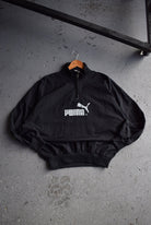 Vintage 90s Puma Spellout Quarter Zip Spray Jacket (M/L) - Retrospective Store