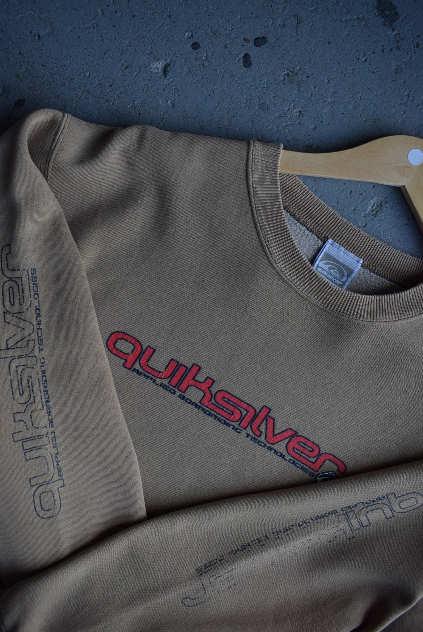 Vintage 90s Quiksilver Spellout Crewneck (M) - Retrospective Store