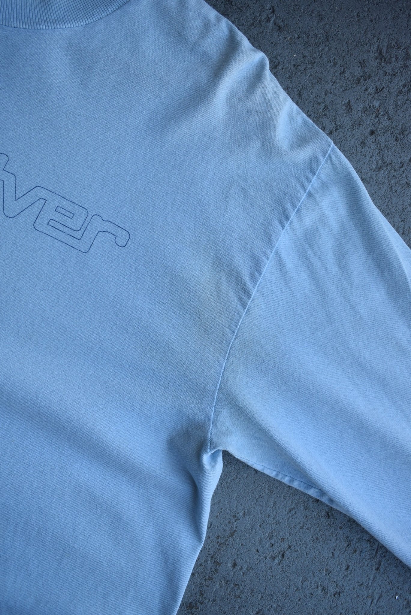 Vintage 90s Quiksilver Spellout Long Sleeve Tee (L) - Retrospective Store