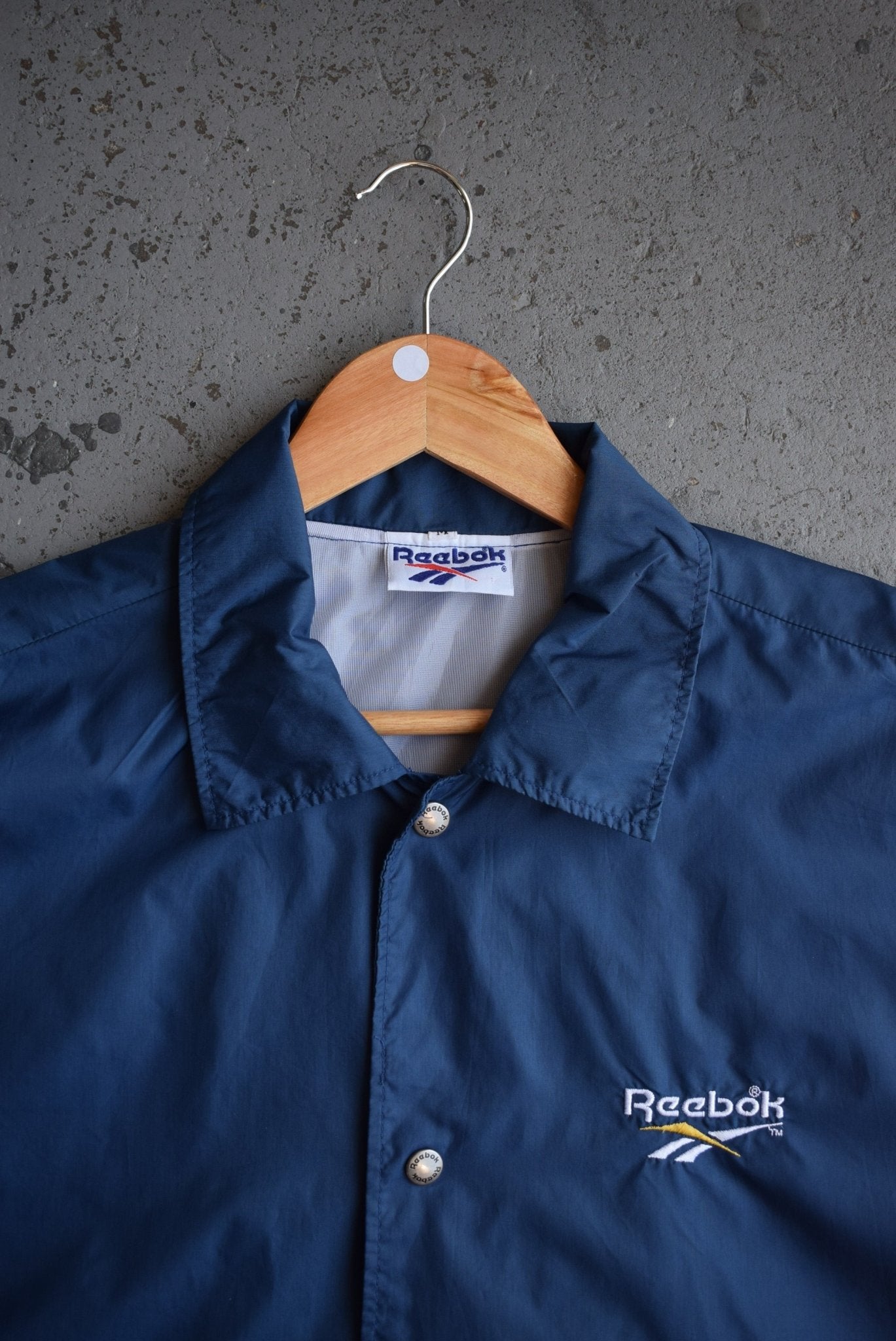 Vintage 90s Reebok Classic Logo Embroidered Coaches Jacket (L/XL) - Retrospective Store
