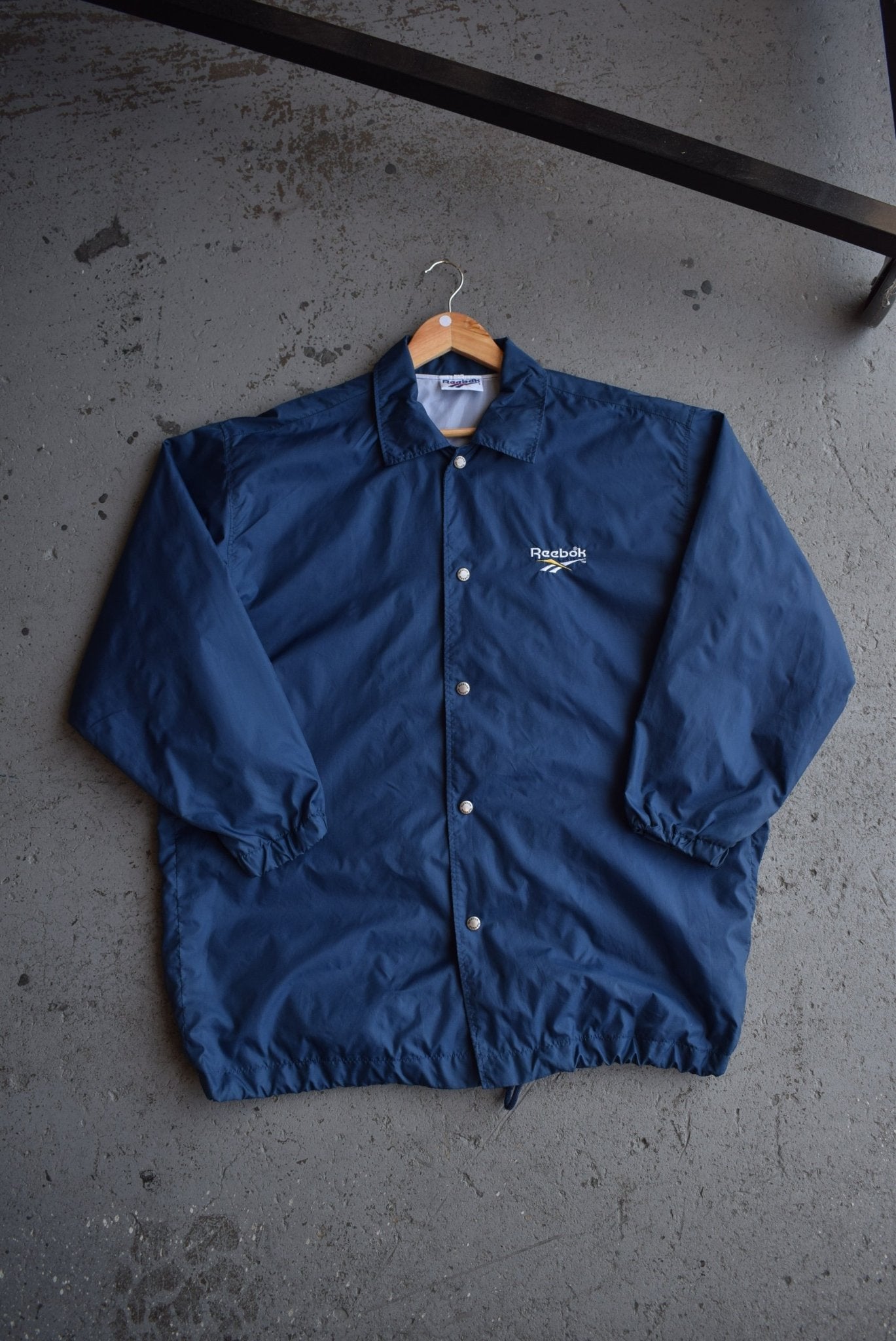 Vintage 90s Reebok Classic Logo Embroidered Coaches Jacket (L/XL) - Retrospective Store