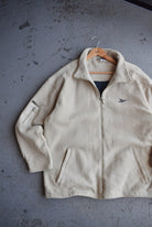 Vintage 90s Reebok Classic Logo Embroidered Fleece Jacket (XL) - Retrospective Store