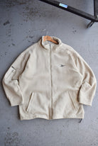 Vintage 90s Reebok Classic Logo Embroidered Fleece Jacket (XL) - Retrospective Store