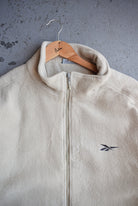 Vintage 90s Reebok Classic Logo Embroidered Fleece Jacket (XL) - Retrospective Store