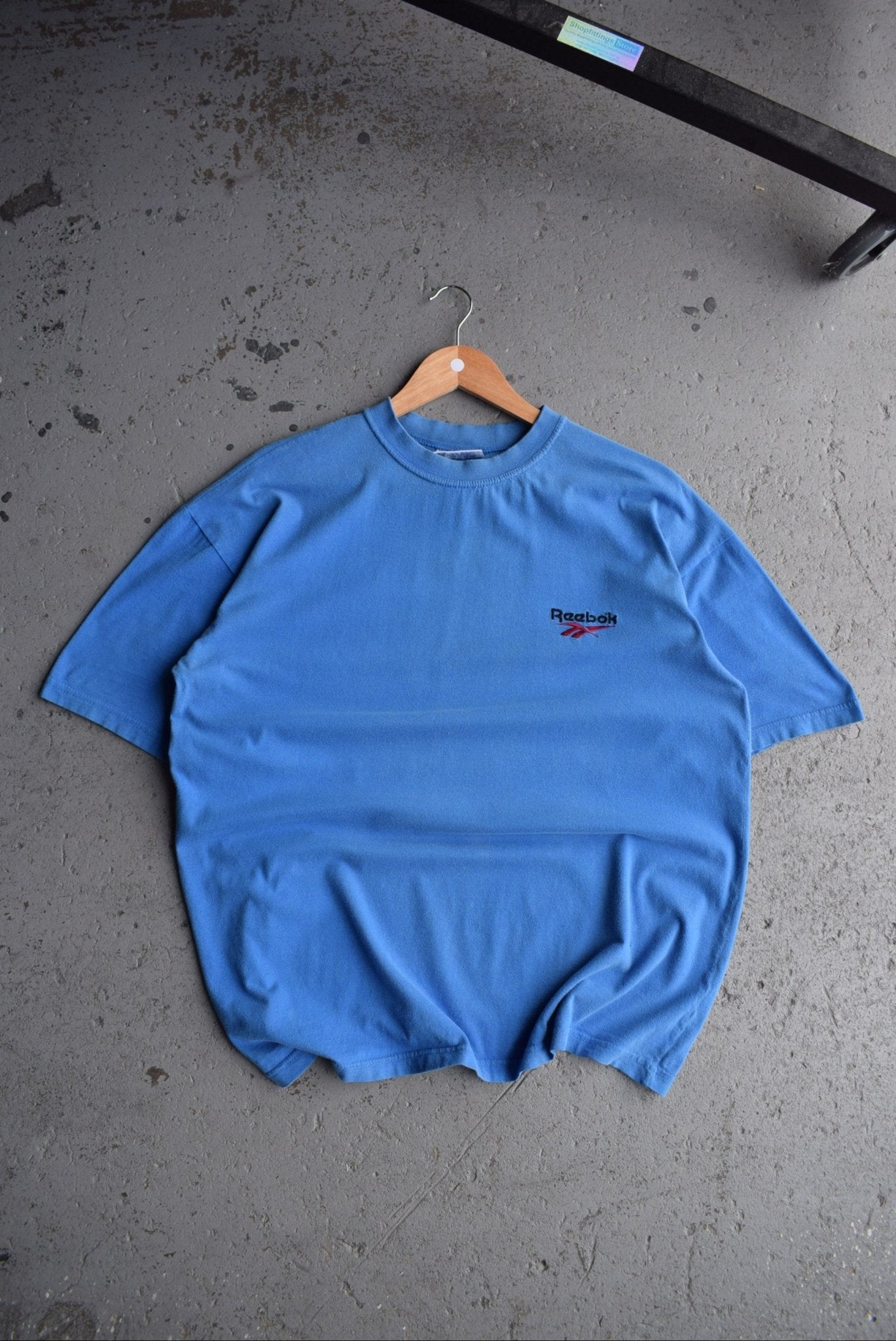 Vintage 90s Reebok Classic Logo Embroidered Tee (L) - Retrospective Store