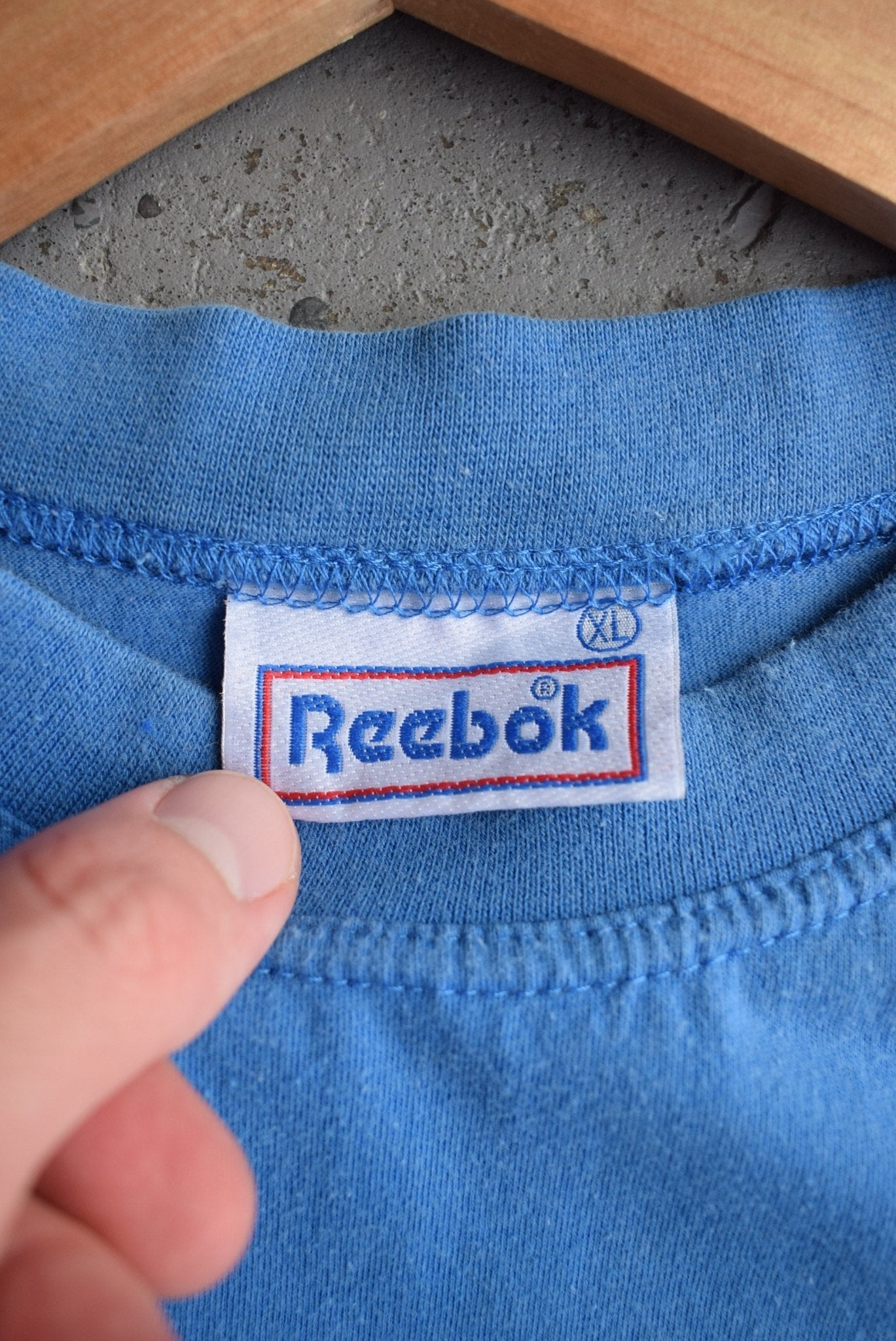 Vintage 90s Reebok Classic Logo Embroidered Tee (L) - Retrospective Store
