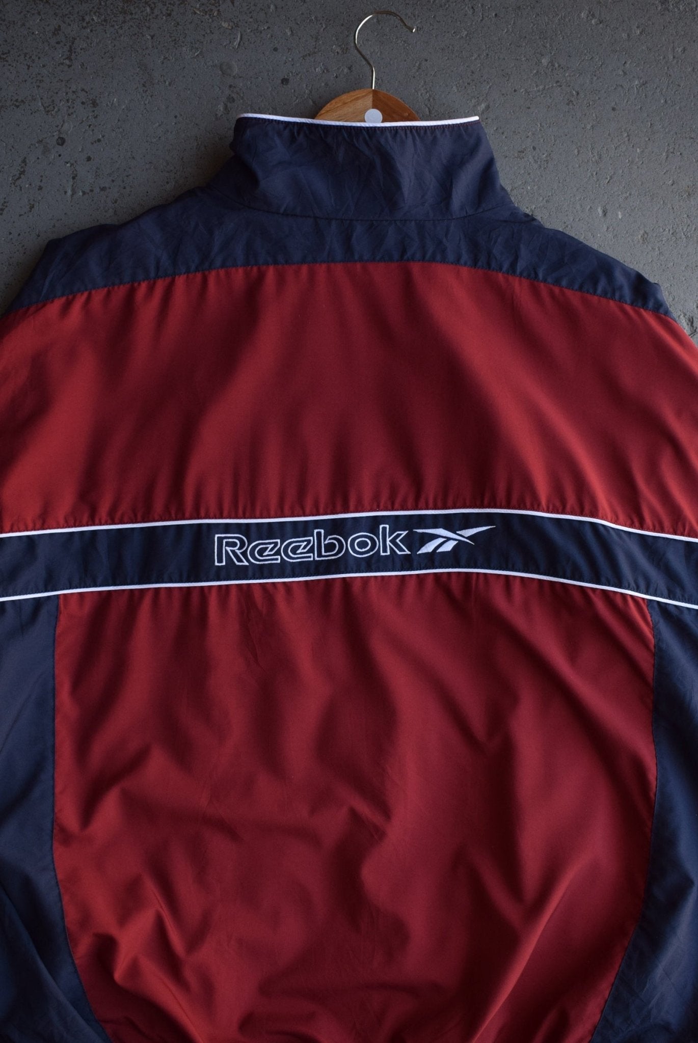 Vintage 90s Reebok Embroidered Spellout Jacket (XL) - Retrospective Store