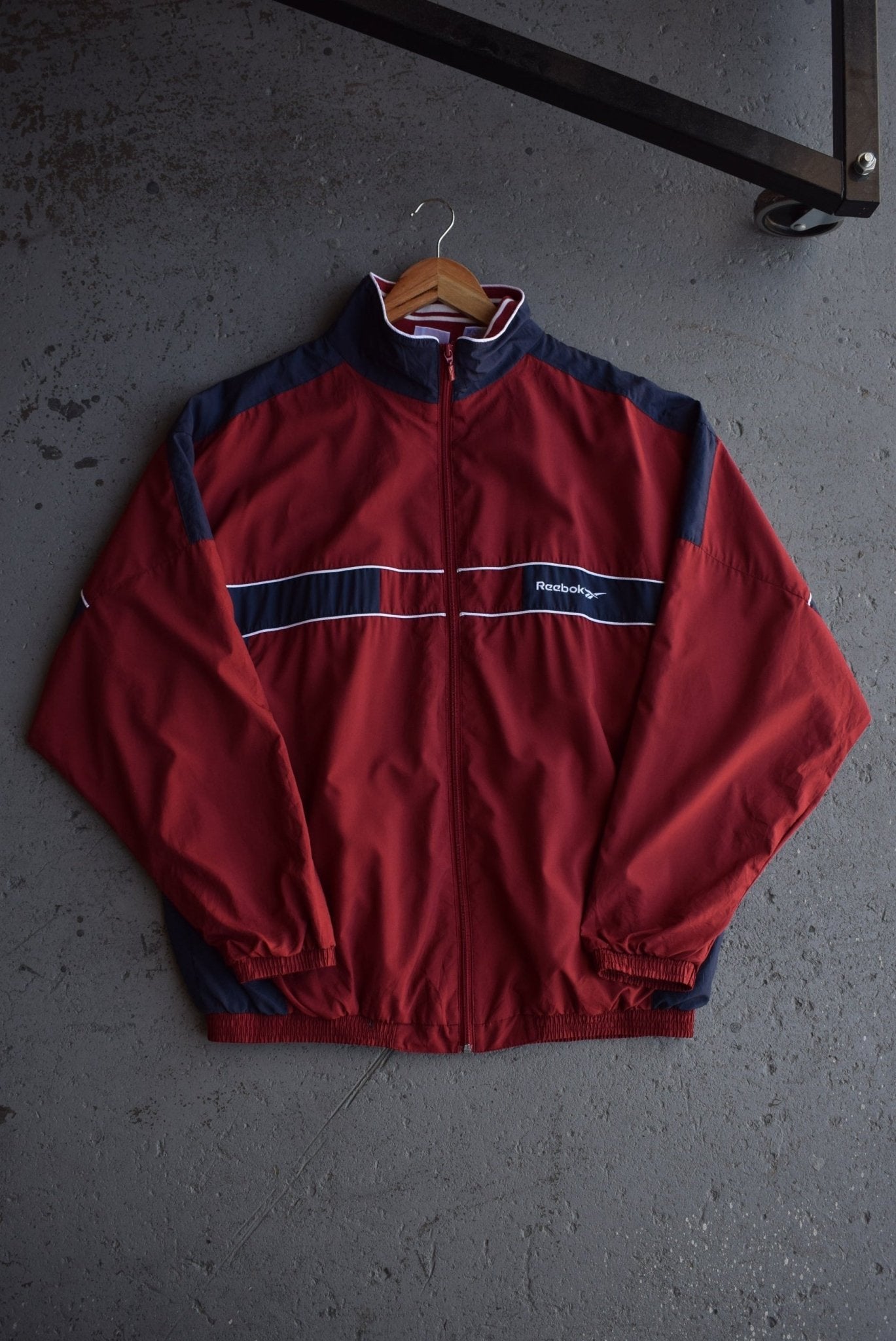 Vintage 90s Reebok Embroidered Spellout Jacket (XL) - Retrospective Store