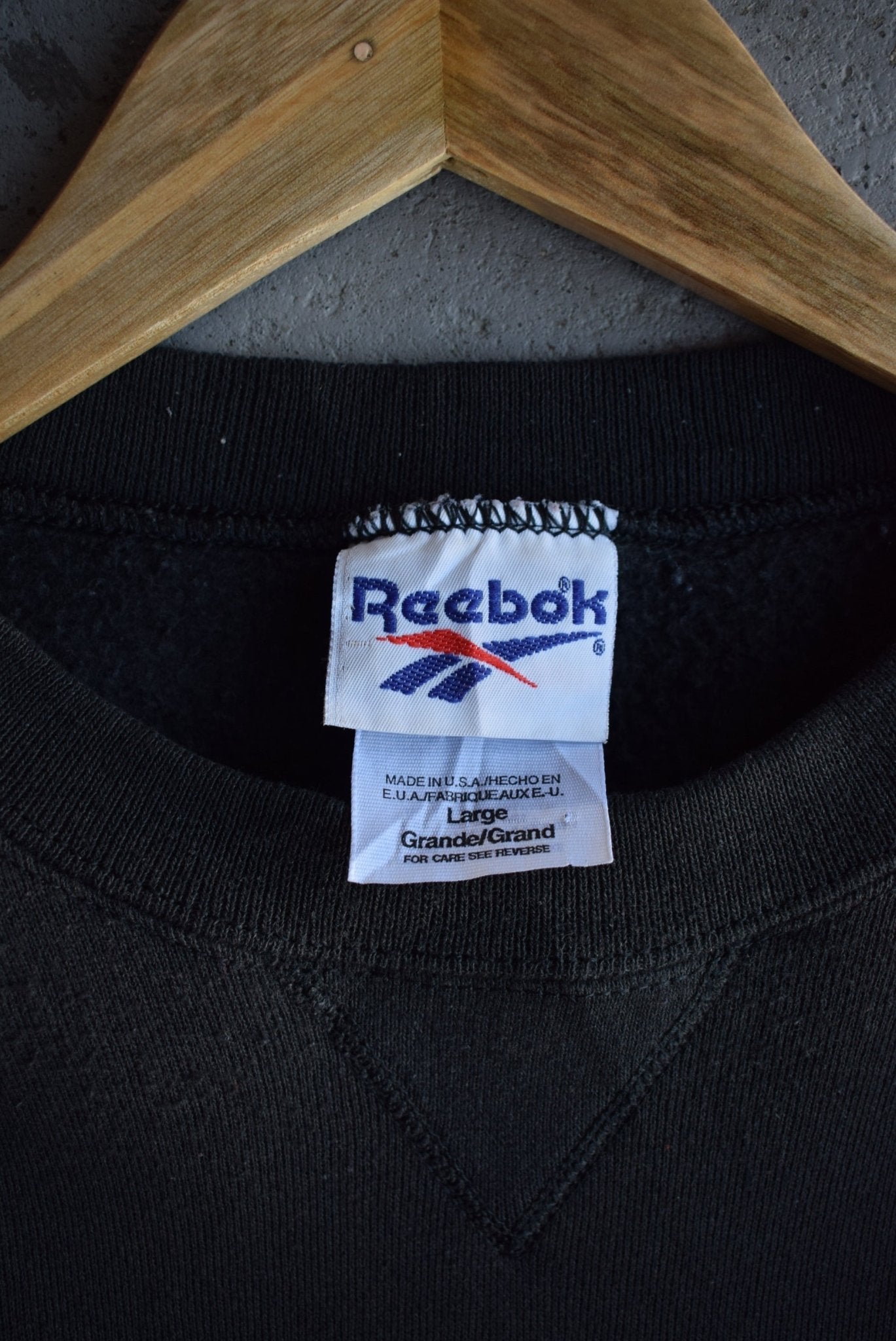 Vintage 90s Reebok Spellout Crewneck (L) - Retrospective Store