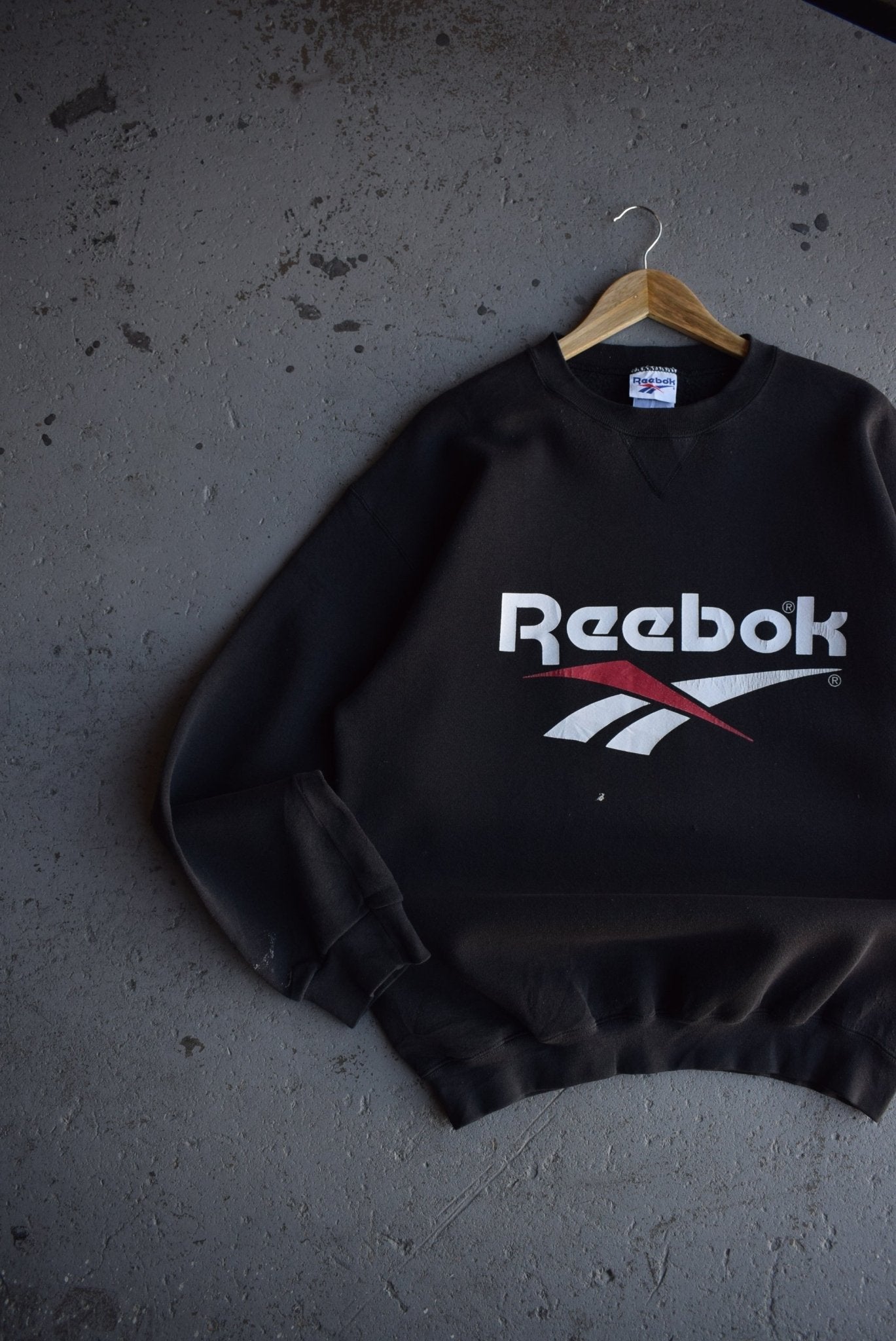 Vintage 90s Reebok Spellout Crewneck (L) - Retrospective Store