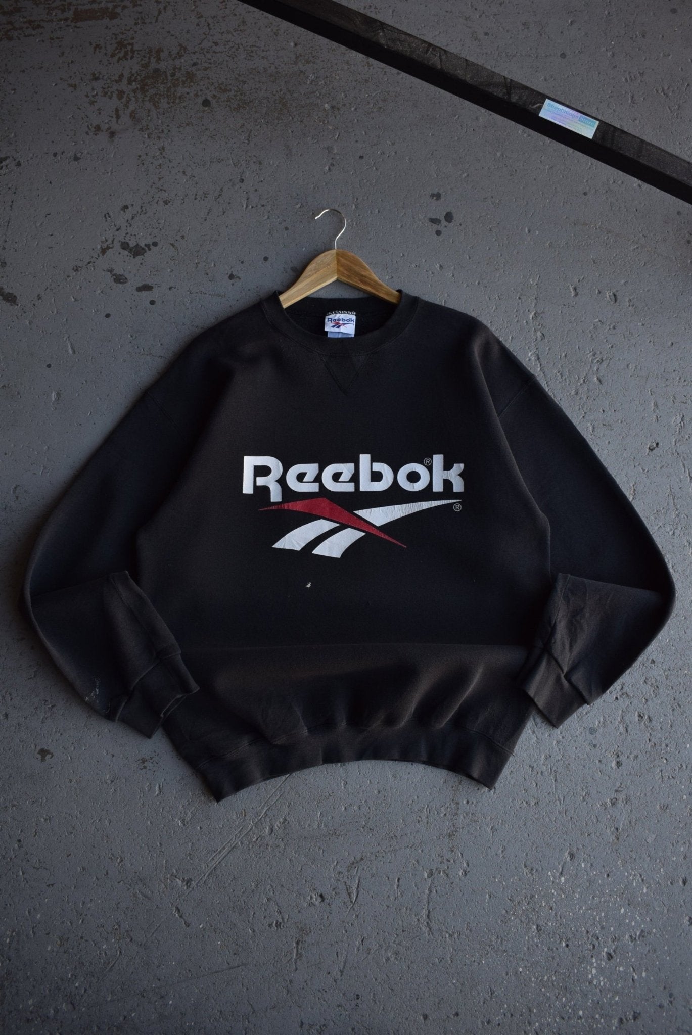 Vintage 90s Reebok Spellout Crewneck (L) - Retrospective Store