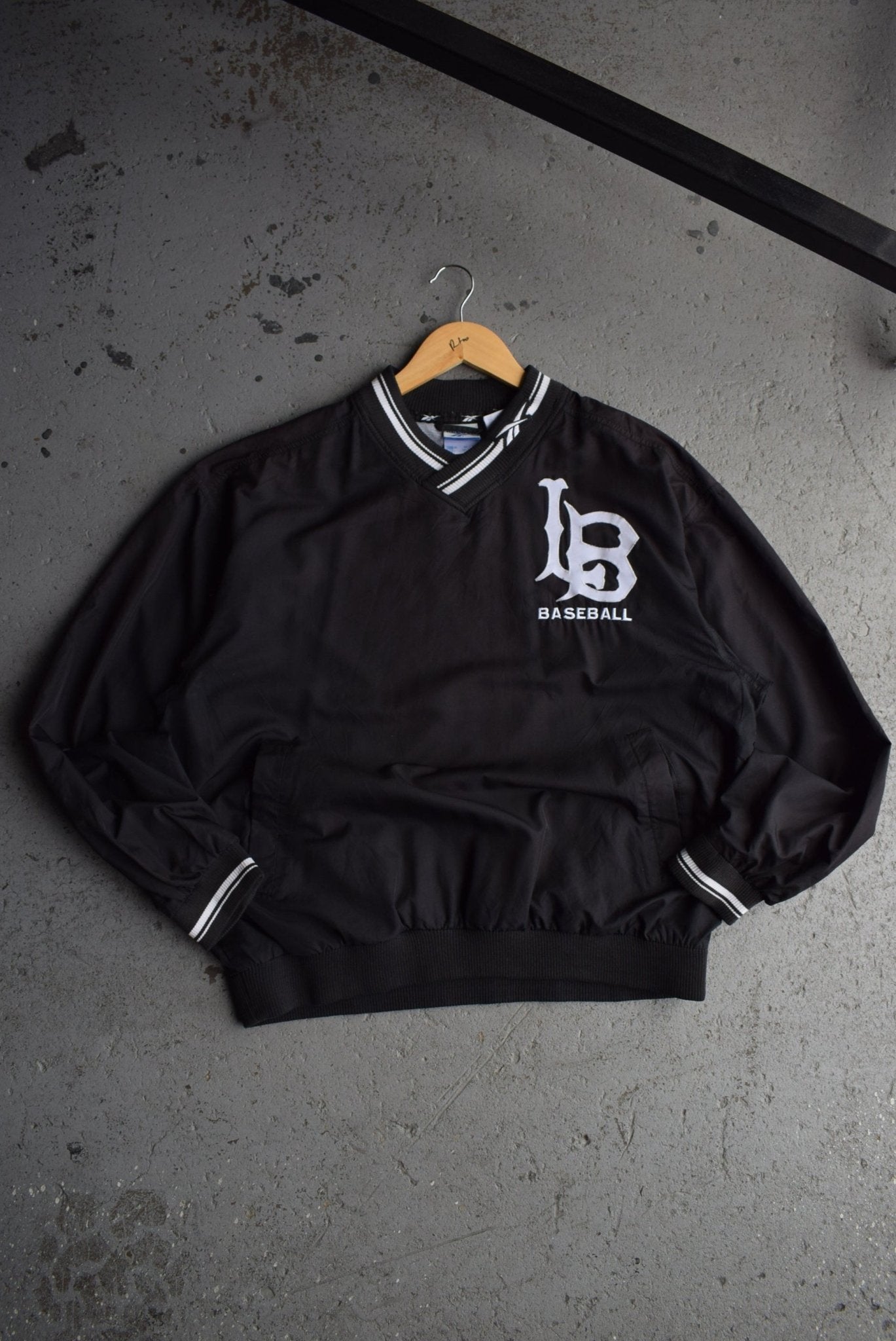 Vintage 90s Reebok x LB Baseball Embroidered Pullover Jacket (M/L) - Retrospective Store