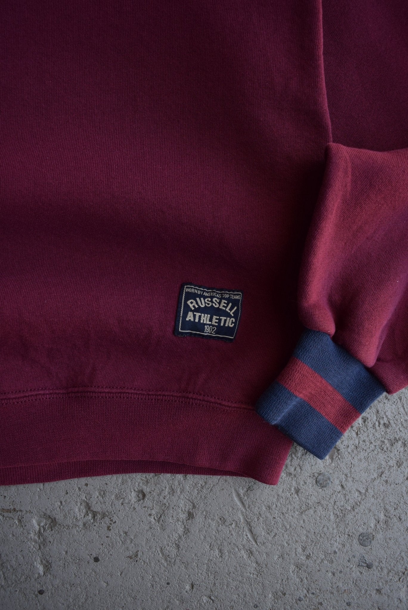 Vintage 90s Russell Athletic Quarter Button Sweater (M/L) - Retrospective Store