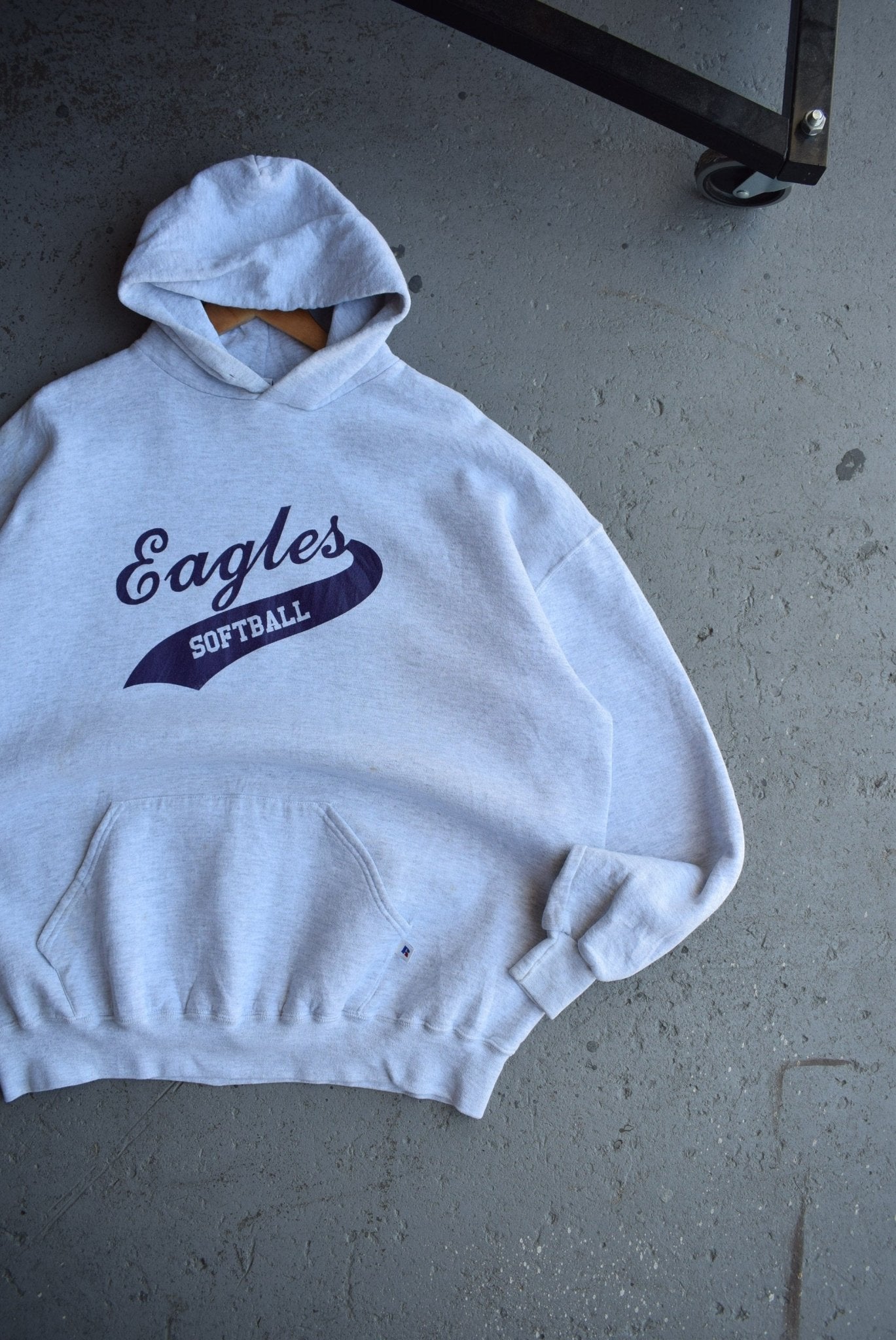 Vintage 90s Russell Athletic x Eagles Softball Hoodie (XXL) - Retrospective Store