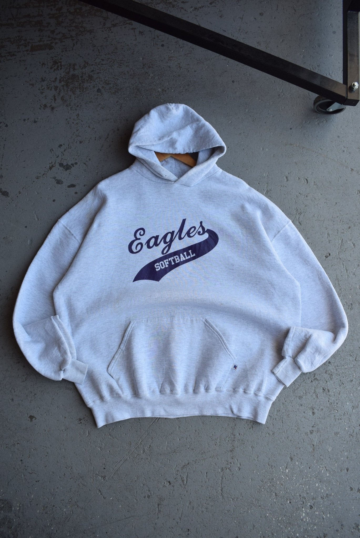 Vintage 90s Russell Athletic x Eagles Softball Hoodie (XXL) - Retrospective Store
