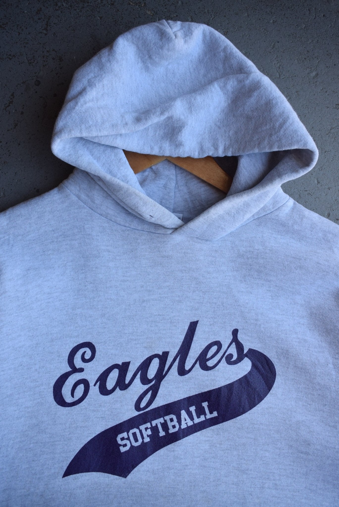 Vintage 90s Russell Athletic x Eagles Softball Hoodie (XXL) - Retrospective Store