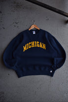 Vintage 90s Russell Athletic x Michigan University Crewneck (L) - Retrospective Store