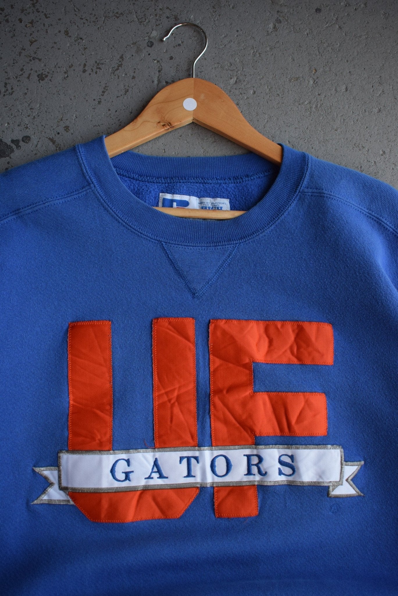 Vintage 90s Russell x University of Florida Gators Embroidered Crewneck (L) - Retrospective Store