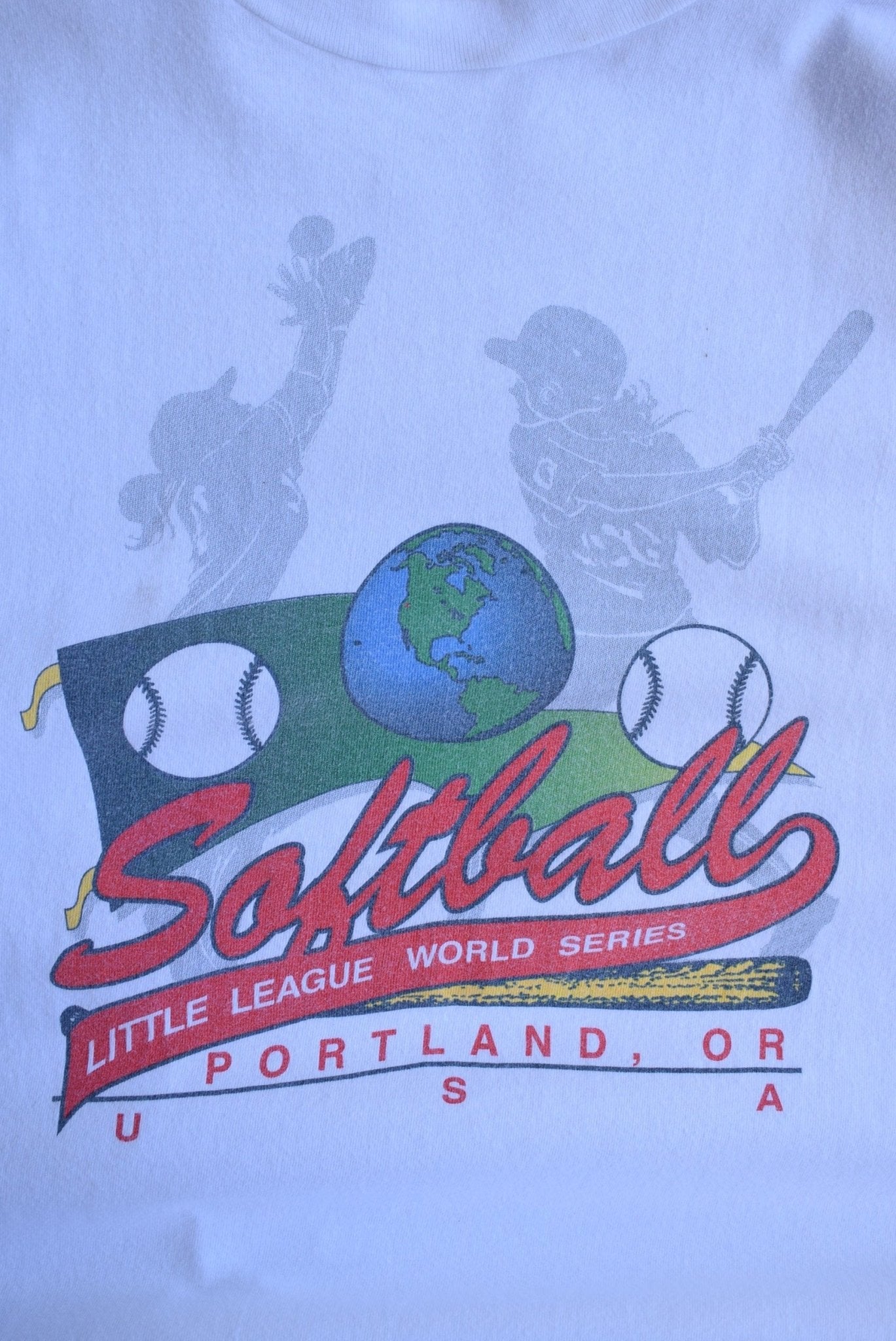 Vintage 90s Softball Little League World Series Tee (XL) - Retrospective Store