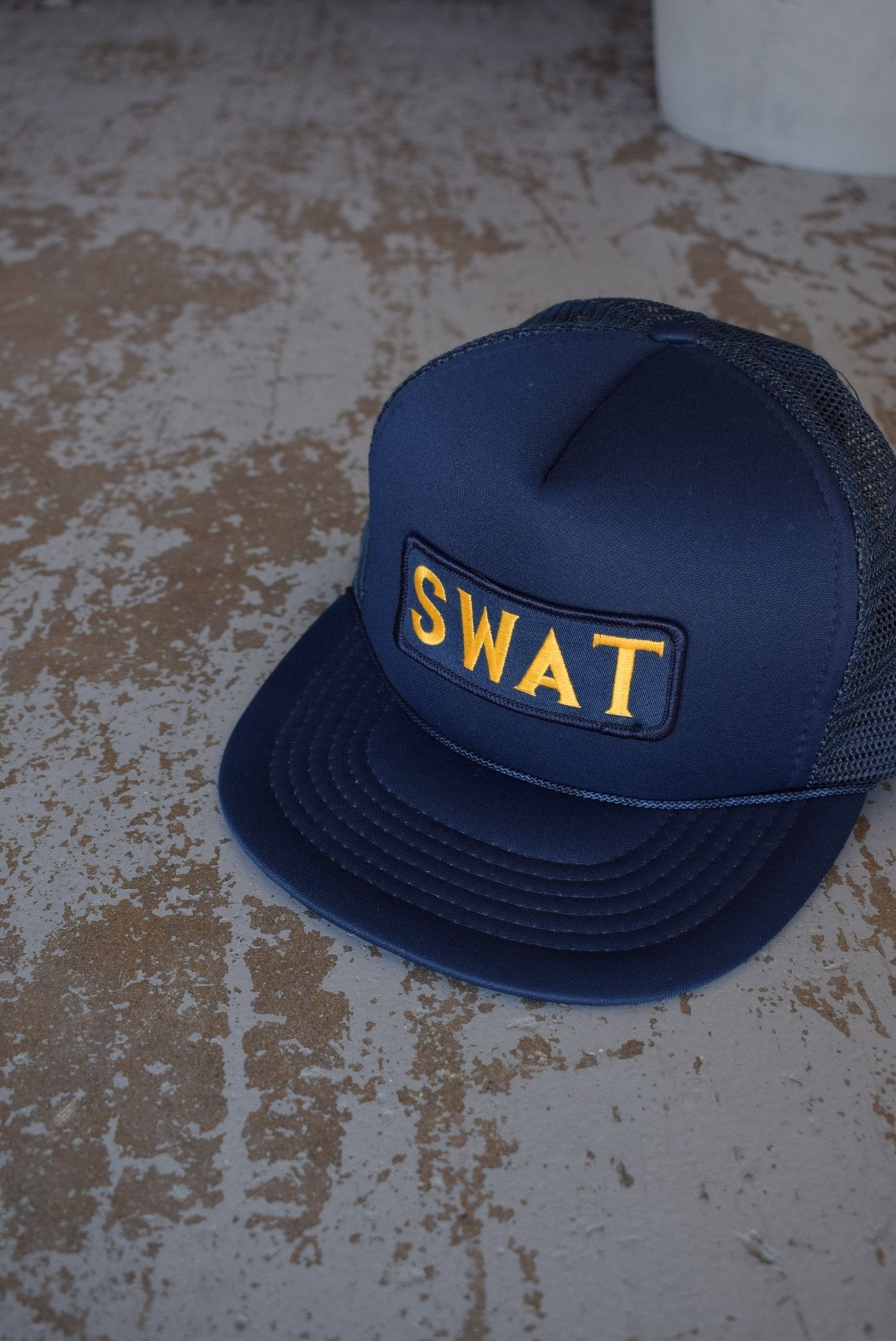 Vintage 90s SWAT Trucker Hat - Retrospective Store