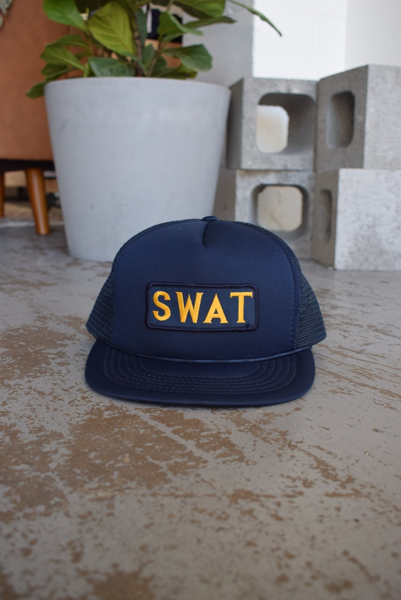 Vintage 90s SWAT Trucker Hat - Retrospective Store