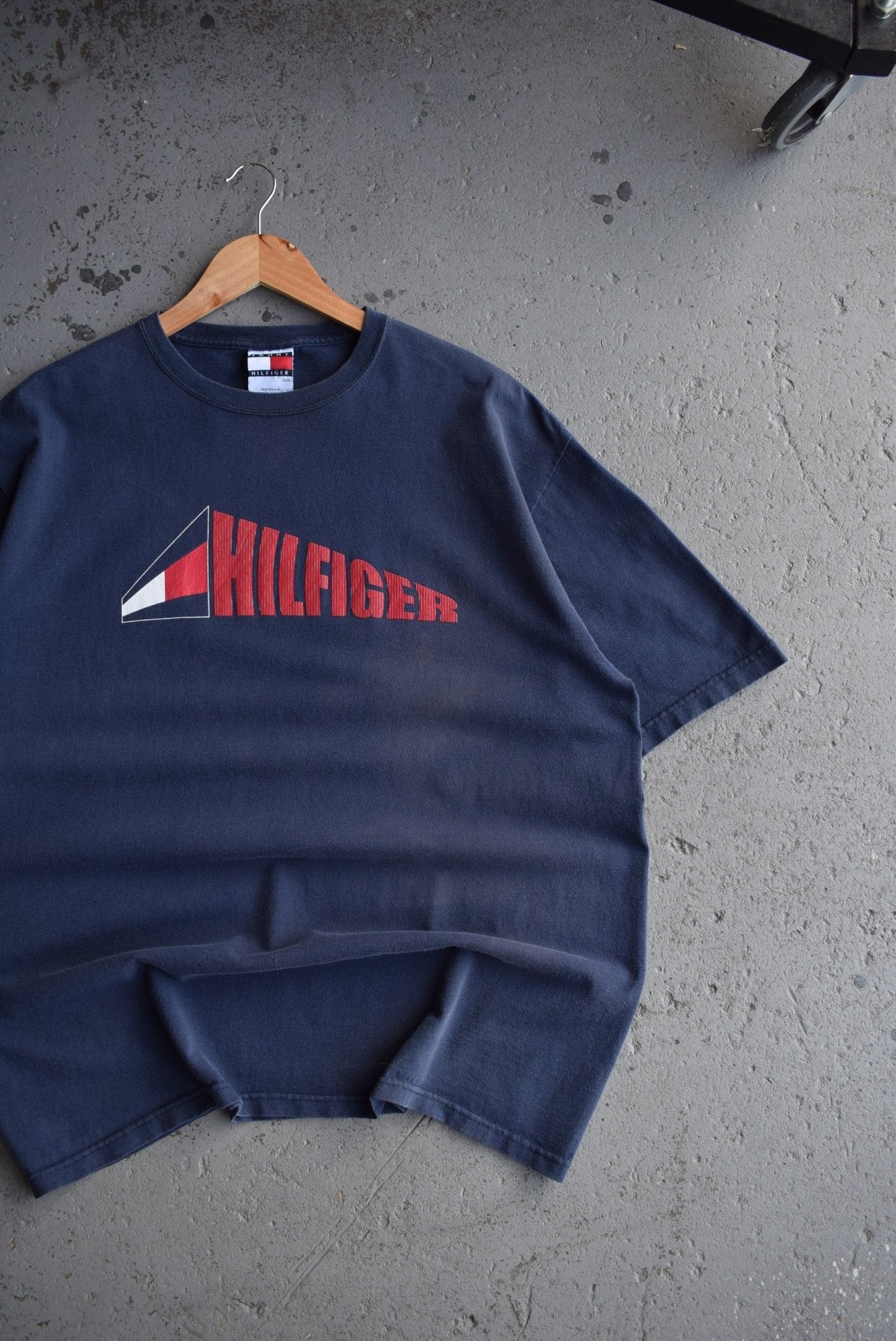 Vintage 90s Tommy Hilfiger Spellout Tee (XL) - Retrospective Store