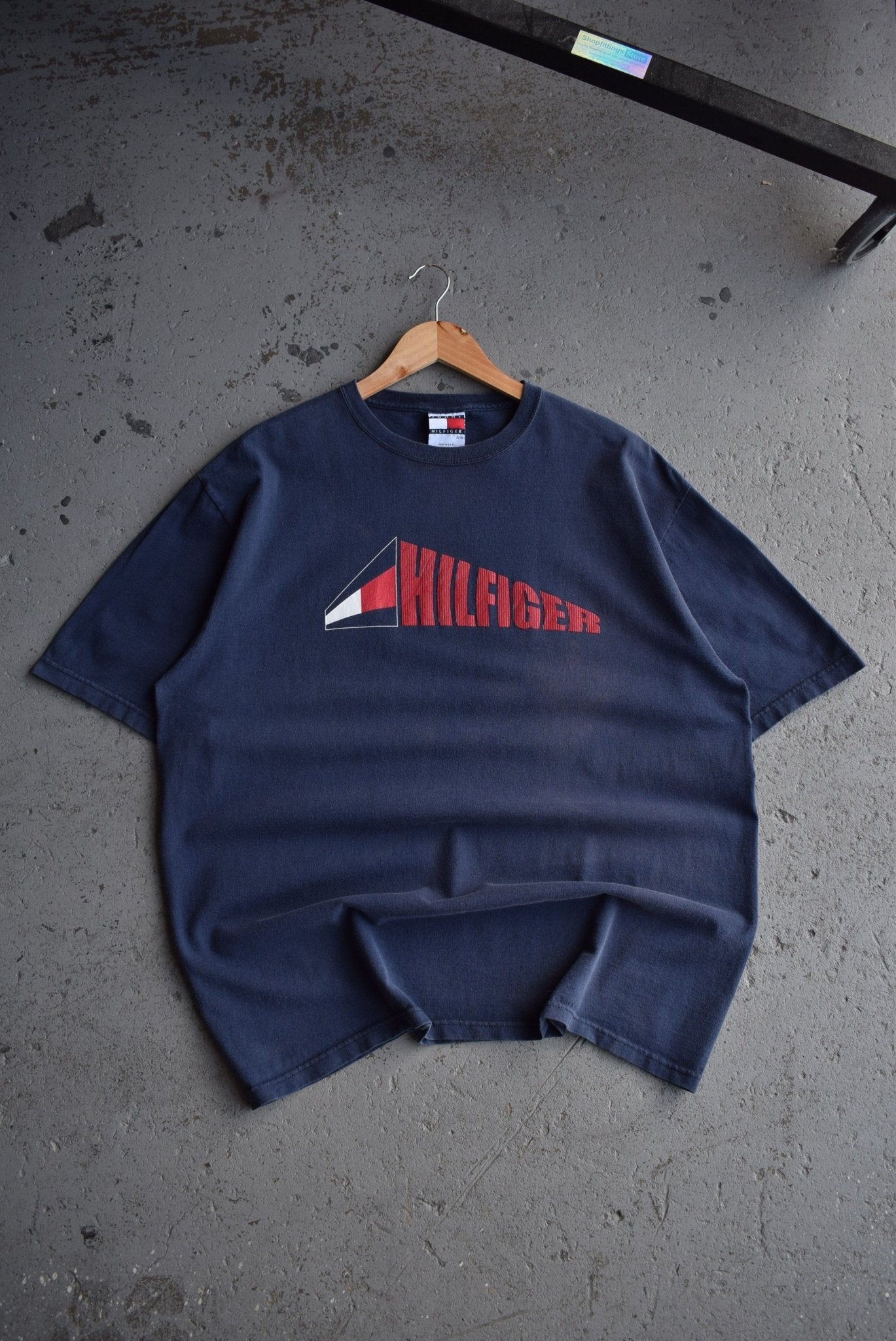 Vintage 90s Tommy Hilfiger Spellout Tee (XL) - Retrospective Store