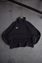 Vintage 90s Umbro Classic Logo Embroidered Quarter Zip (M) - Retrospective Store