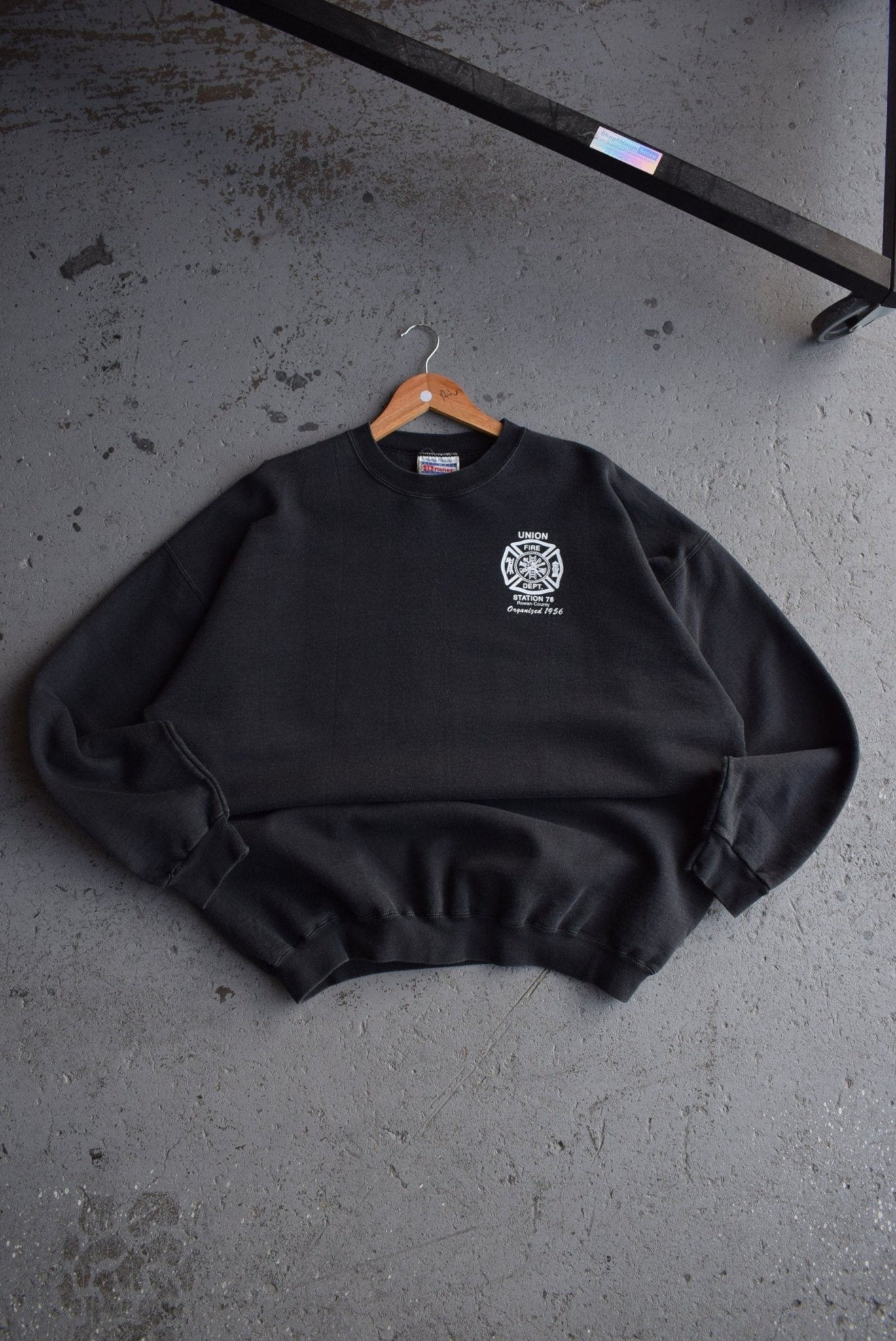 Vintage 90s Union Fire Department Crewneck (XL) - Retrospective Store