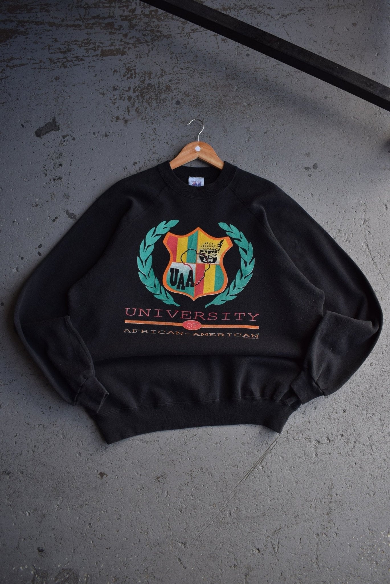 Vintage 90s University of African - Americans Crewneck (XL) - Retrospective Store