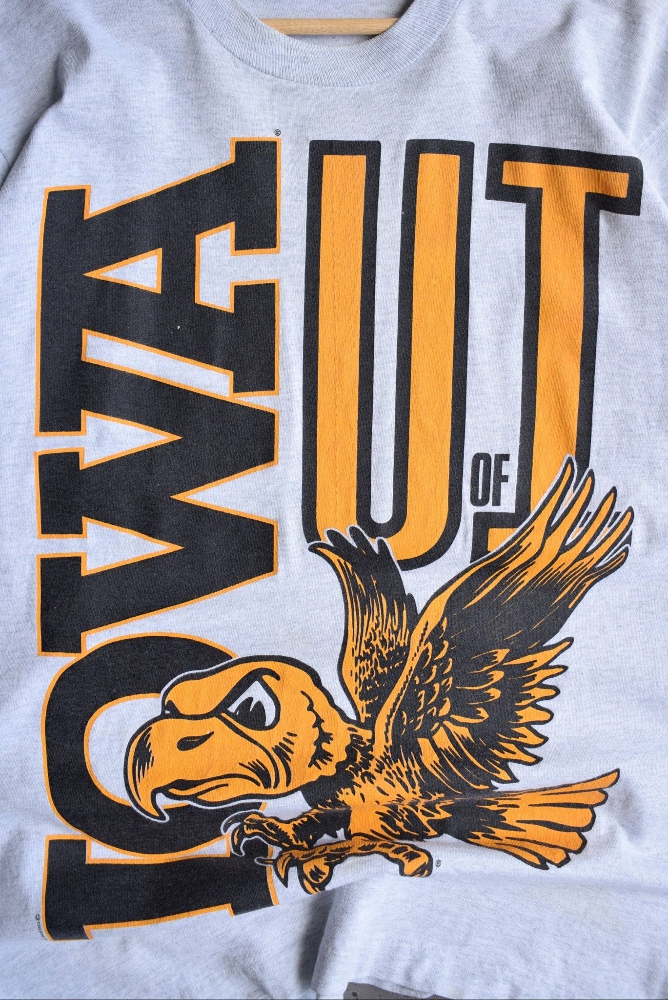 Vintage 90s University of Iowa Tee (L) - Retrospective Store