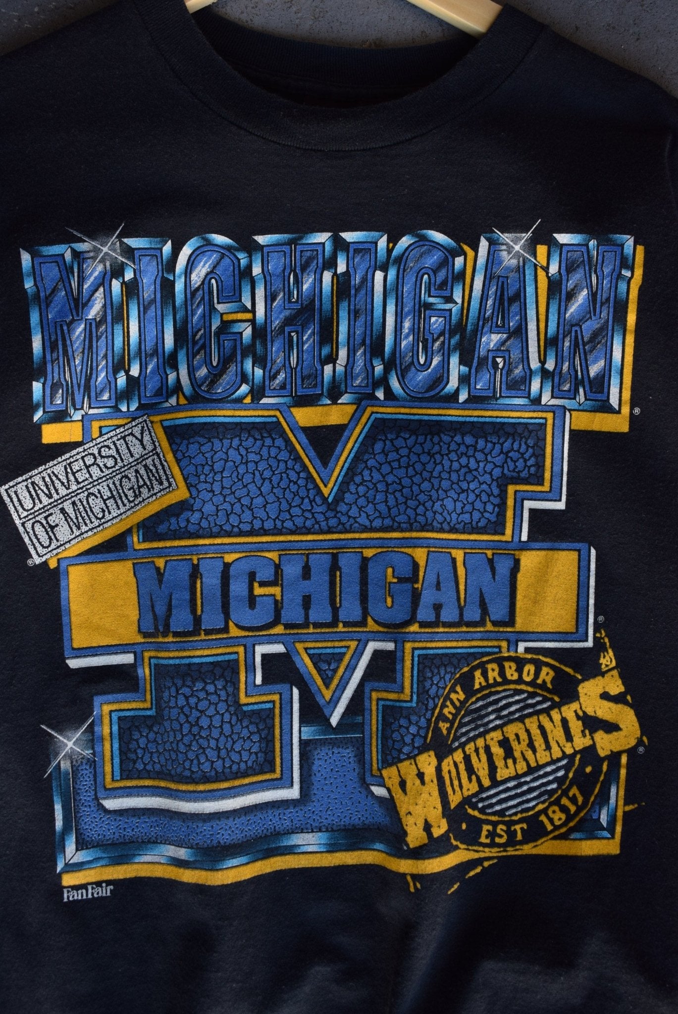 Vintage 90s University of Michigan Wolverines Tee (M/L) - Retrospective Store