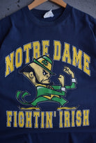 Vintage 90s University of Notre Dame 'Fightin' Irish' Tee (L) - Retrospective Store