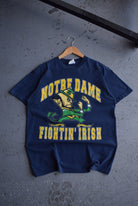 Vintage 90s University of Notre Dame 'Fightin' Irish' Tee (L) - Retrospective Store
